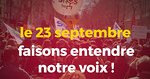 En grève le 23 septembre