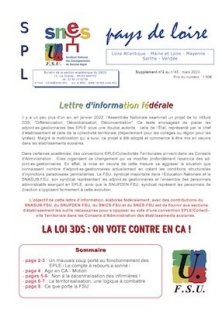 Publication Loi 3DS-territorialisation SNES-FSU